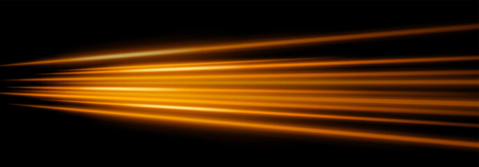 Spotlight. Orange stage beams expanding from center on black background. Ideal for event lighting, concert scenes, stage effects, spotlight visuals, presentation design.