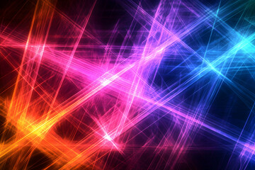 Obraz premium Abstract Colorful Light Rays Background with Dynamic Energy Patterns