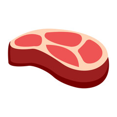 Raw Meat Illustration