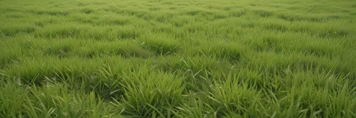 Soft, pale green grass carpet, gently swaying , meadow, swaying