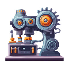 Fototapeta premium futuristic cartoon machine gears design