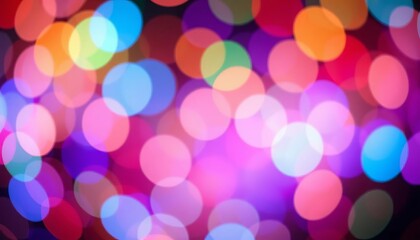 Vibrant, overlapping bokeh circles in diverse colors, circles, graphics