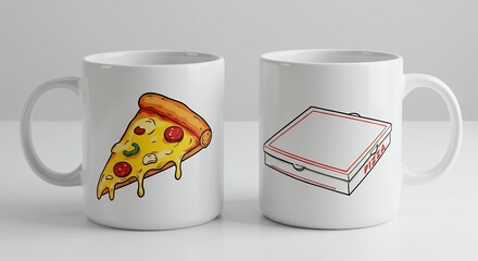 Pizza Slice and Pizza Box Mug