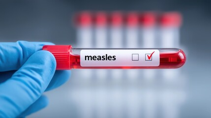 Obraz premium Laboratory Test for Measles Detection Today