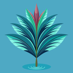 Download Water Parrot'S Feather Plant Vector Eps File For Design.