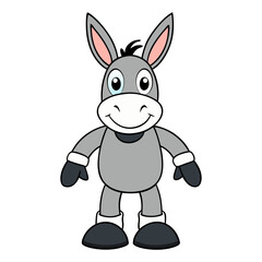 Obraz premium Download Donkey Vector Art Illustration Eps File For Design.