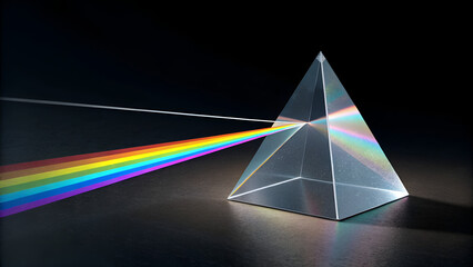 Light Refraction through Prism.