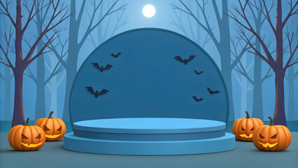 halloween background with pumpkin
