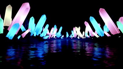 Illustration Of Pink Flower With Reflected Text On Water, Conveying Color In A Design - Powered by Adobe