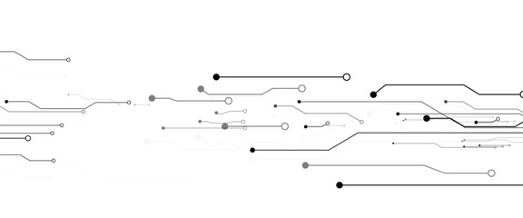 Transparent PNG available
Abstract grey circuit line technology