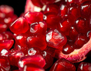Close Up Pomegranate Seeds