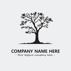 Obraz premium Tree Silhouette Logo Company Design Illustration Vector Graphic Image