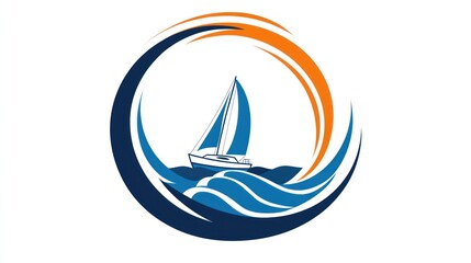 Sailing vessel in circular waves