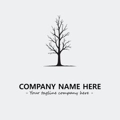 Tree Silhouette Logo Company Design Illustration Vector Graphic Image