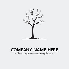 Tree Silhouette Logo Company Design Illustration Vector Graphic Image