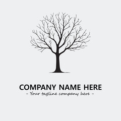 Tree Silhouette Logo Company Design Illustration Vector Graphic Image