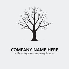 Tree Silhouette Logo Company Design Illustration Vector Graphic Image
