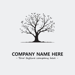Obraz premium Tree Silhouette Logo Company Design Illustration Vector Graphic Image