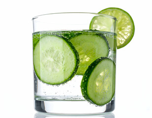 Refreshing Cucumber And Lime Sparkling Water