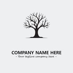 Tree Silhouette Logo Company Design Illustration Vector Graphic Image