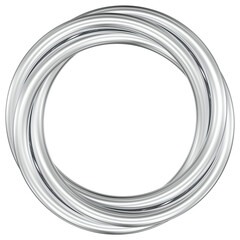 round frame isolated on white