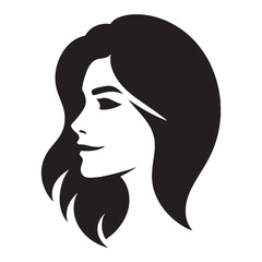 Beaming Happy Face silhouette, joy captured in lines – Happy Face illustration – Minimalist Happy Face vector – Happy Silhouette

