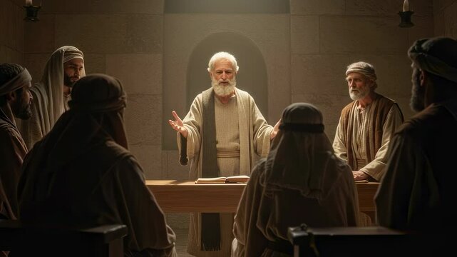 Apostle Peter preaches about the Resurrection of Jesus Christ, repentance, in Judea, Jerusalem.