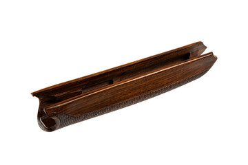firearm forend component with fine grip texture close-up