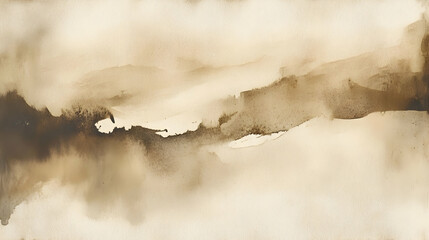 Tranquil Abstract Landscape in Soothing Earth Tones and Soft Hues