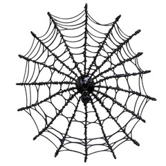 Obraz premium Halloween Spider Web Decoration isolated on a transparent background