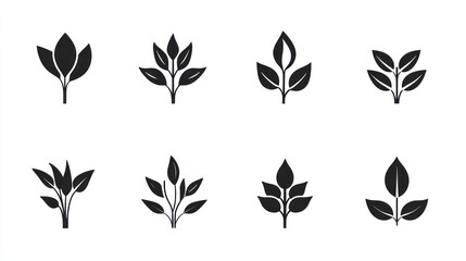 Set of plant icons