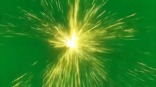 fireworks on the green grass