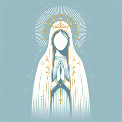 Representa&ccedil;&atilde;o de Nossa Senhora de F&aacute;tima