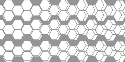 Fototapeta premium Seamless Hexagon Pattern Abstract Geometric Design