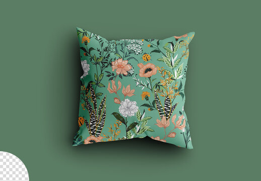 Fabric Cushion Pillow Mockup
