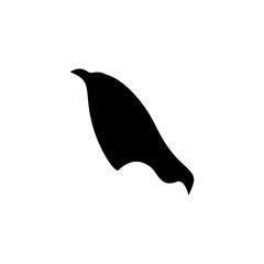Superhero cape silhouette 
