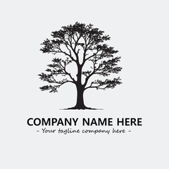 Obraz premium Tree Silhouette Logo Company Design Illustration Vector Graphic Image