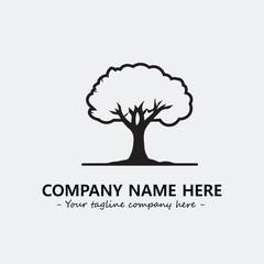 Tree Silhouette Logo Company Design Illustration Vector Graphic Image