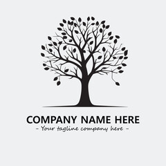Obraz premium Tree Silhouette Logo Company Design Illustration Vector Graphic Image