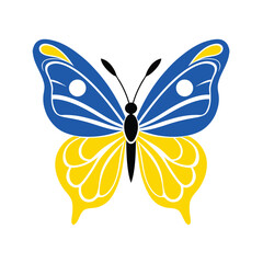 Colorful Abstract Butterfly Vector Art & Icons on White Background. Vector Illustration