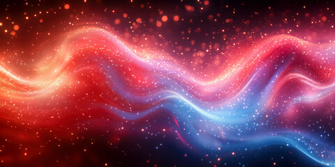 Fototapeta premium Colorful fireworks abstract light trails create vibrant patterns in the night sky during a festive celebration