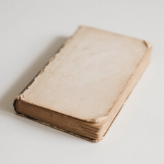 Old Book No writing on white background 