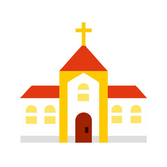 church colored shape vector illustration