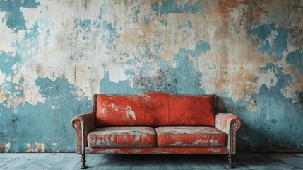 Grunge wallpaper peeling paint and rustic charm no human