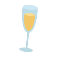 Champagne glass. perfect for New Years Eve, birthdays, weddings, anniversaries, or special occasions