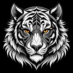 tiger head vector