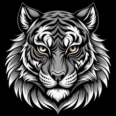 tiger head vector