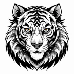 tiger head vector