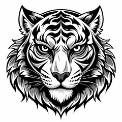 tiger head vector