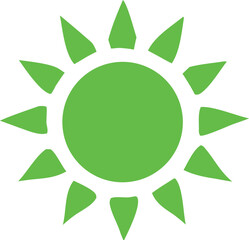 Abstract green design with a natural leaf vector, an eco symbol of the environment